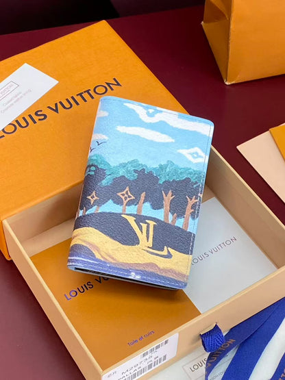 Louis Vuitton Tree Scene Card Holder - Multi