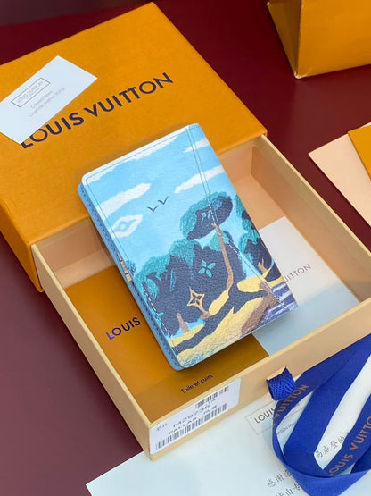 Louis Vuitton Tree Scene Card Holder - Multi
