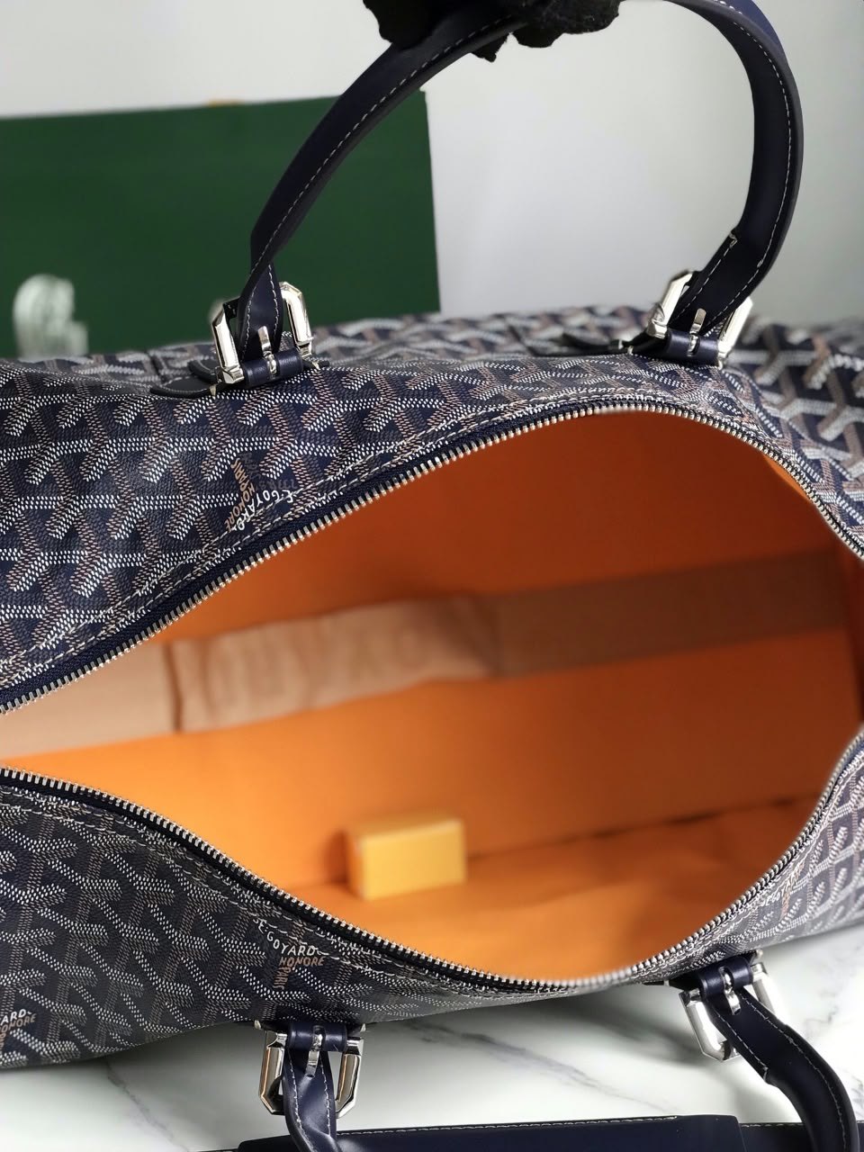Goyard Travel Bag Buckle Strap - Navy
