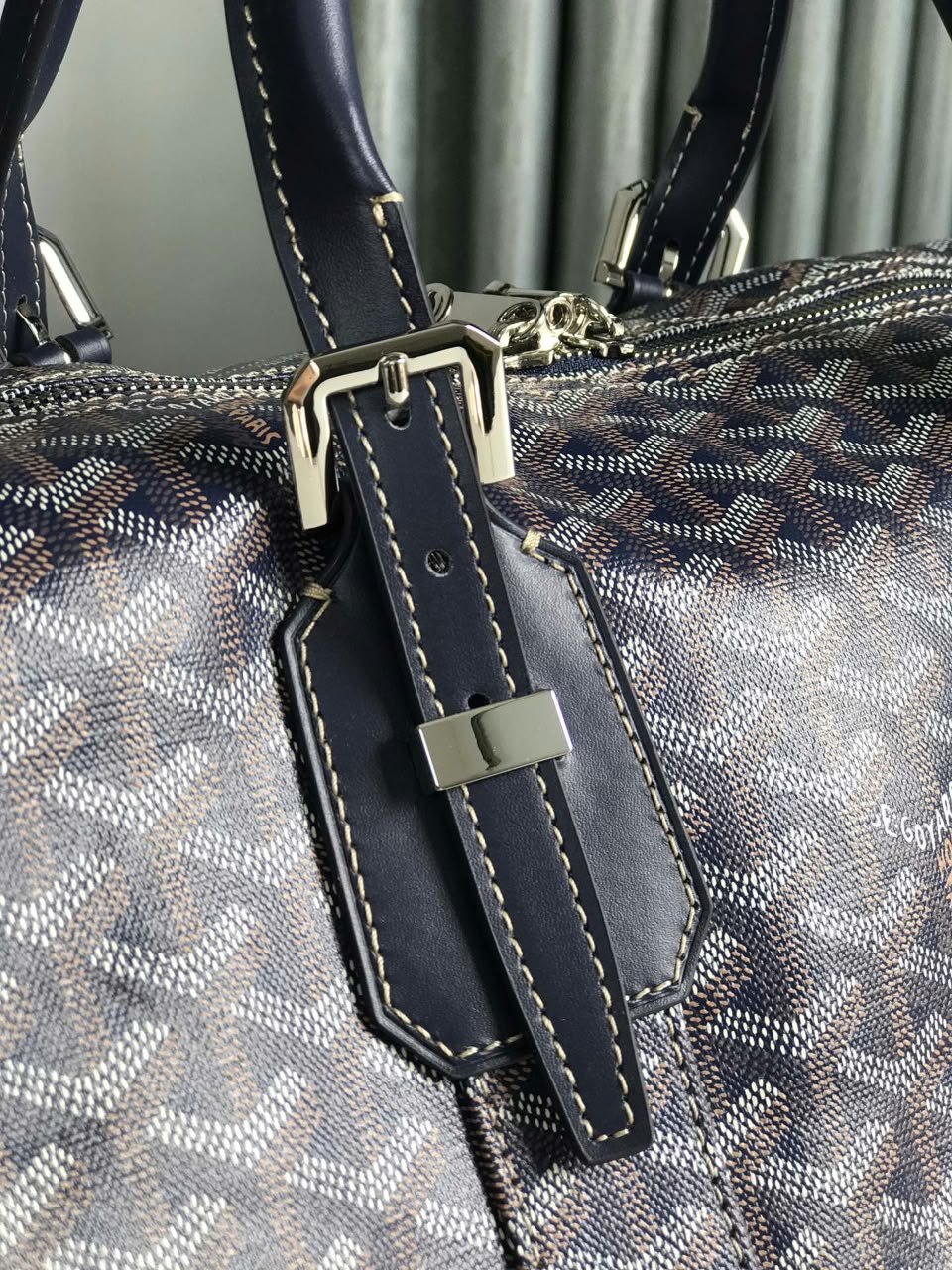 Goyard Travel Bag Buckle Strap - Navy