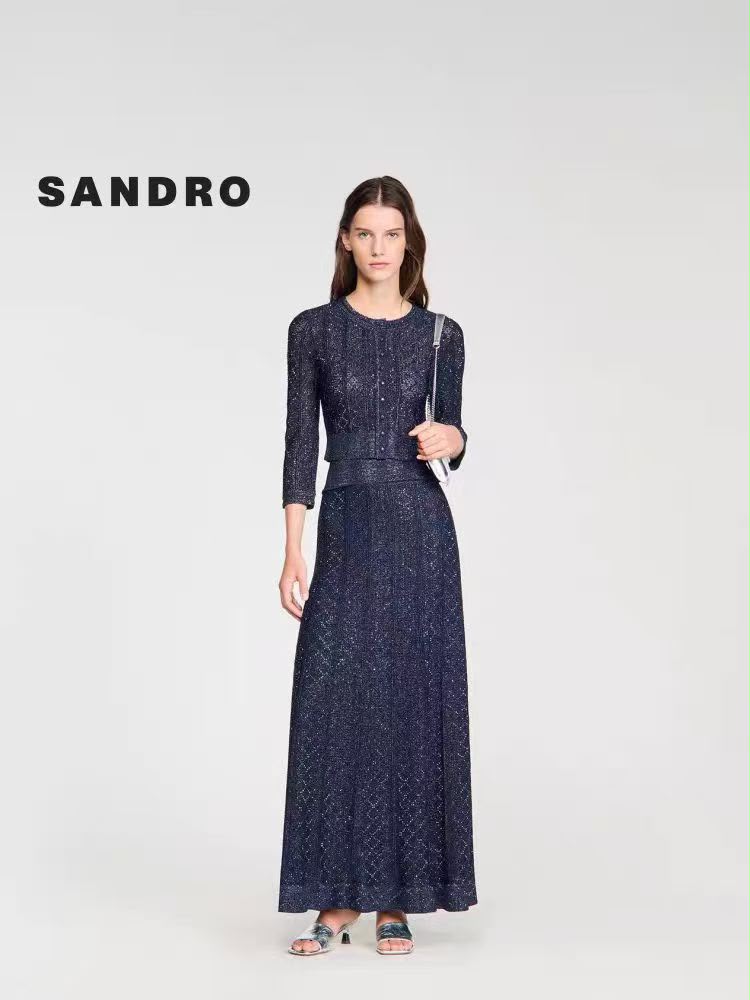 Sandro Panelled Set - Navy