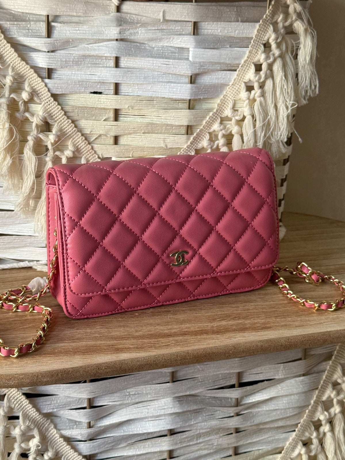 Hermès Quilted Shoulder Bag - Pink