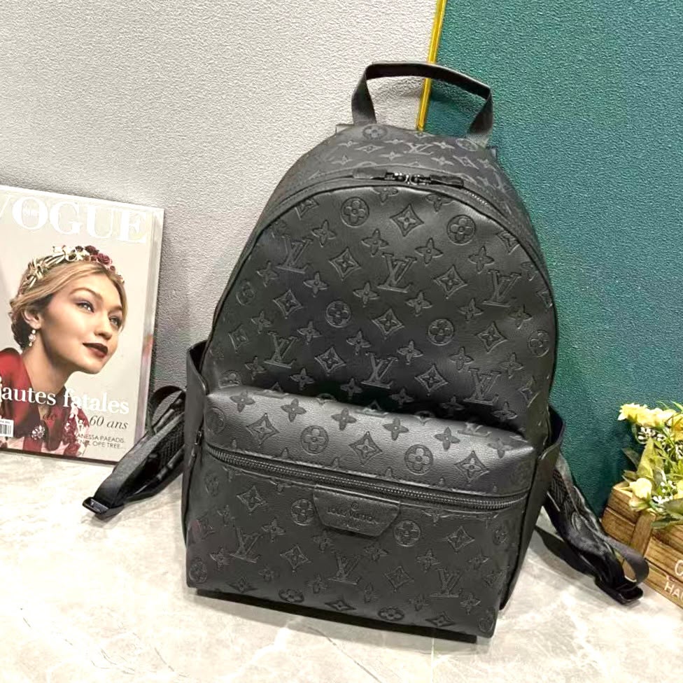 Louis Vuitton Dome Pocket Backpack - Black Embossed