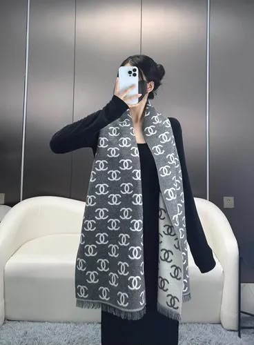 Chanel Scarf - Dark Grey