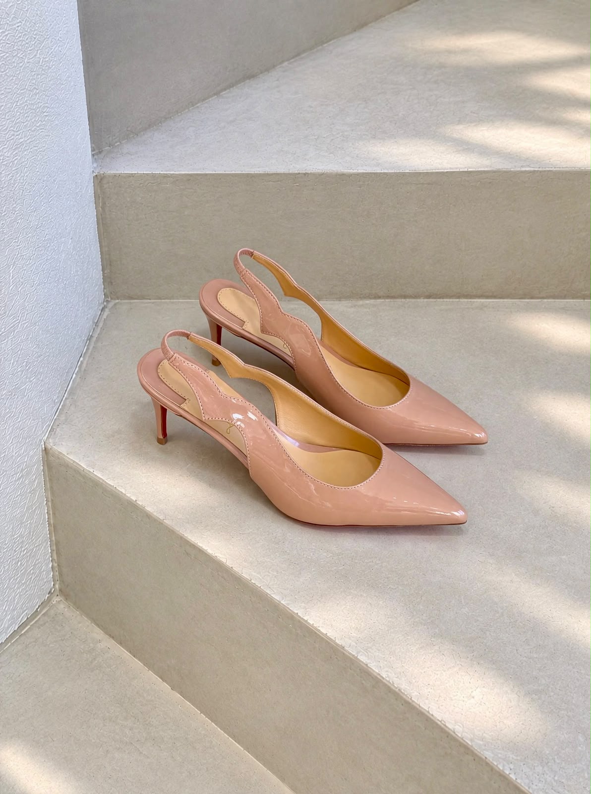 Christian Louboutin Heels - Pink, Black