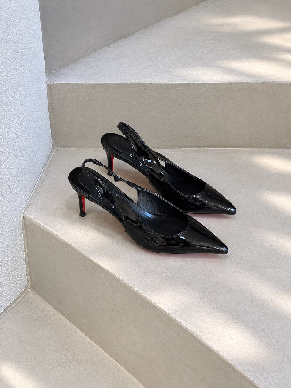 Christian Louboutin Heels - Pink, Black