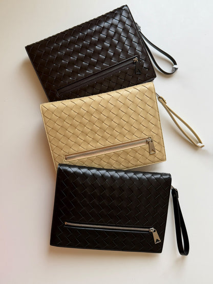 Bottega Veneta Clutch - Brown, Beige, Black
