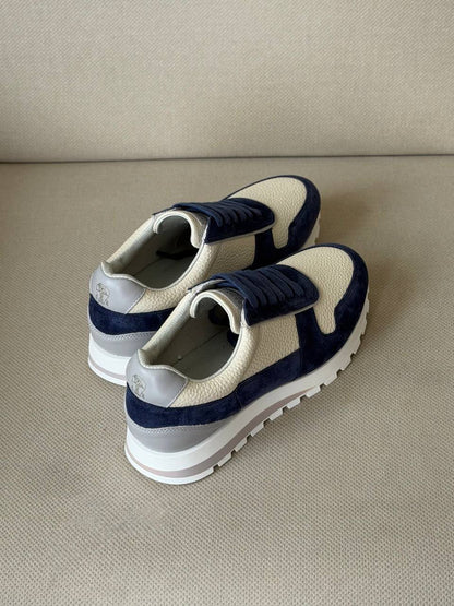 Brunello Cucinelli Sneakers - White & Navy