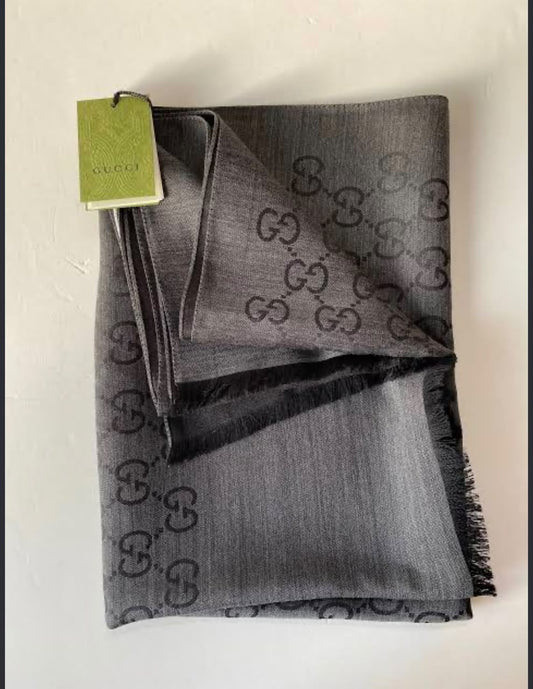 Gucci Scarf - Dark Grey, Black