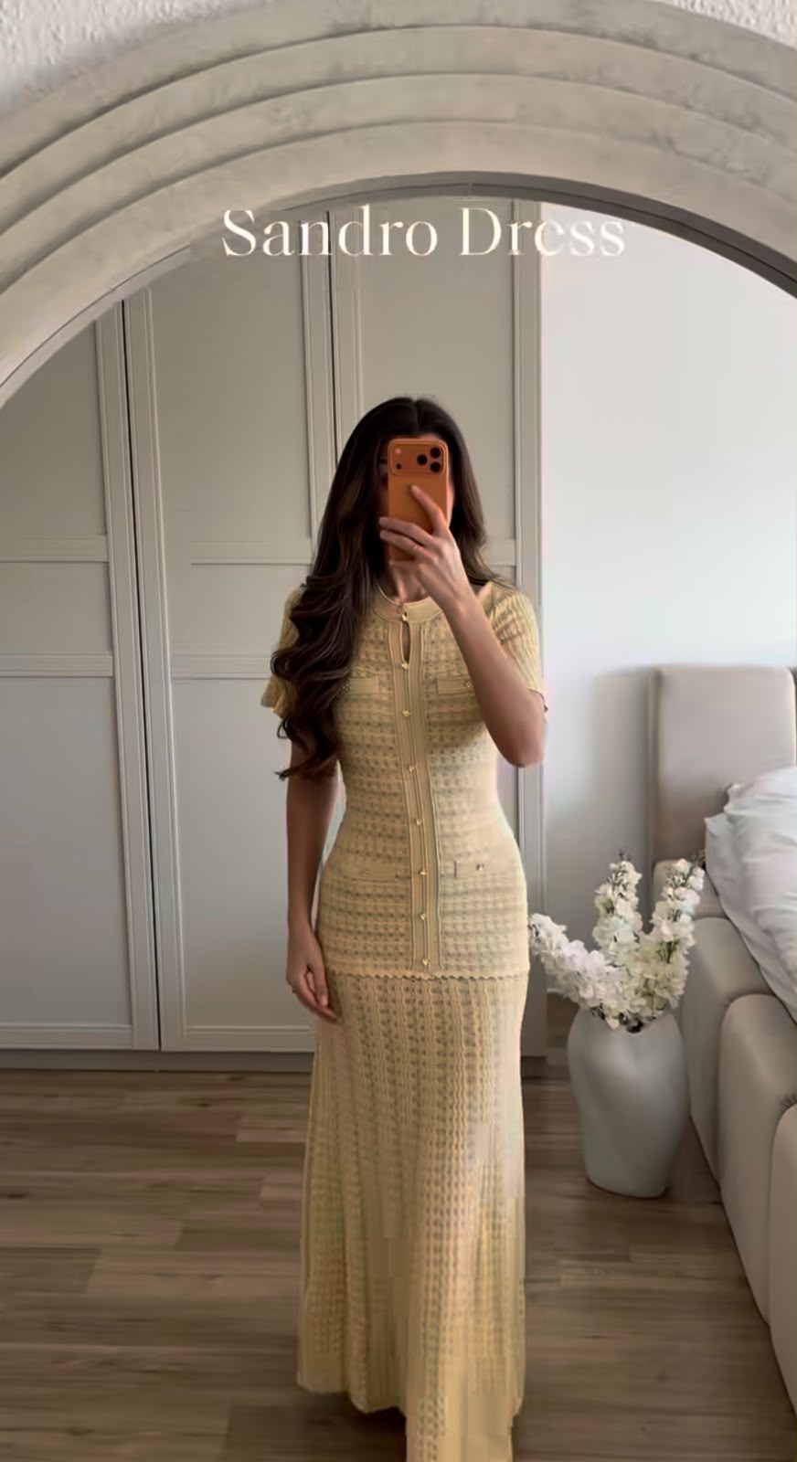 Sandro Dress - Navy, Beige
