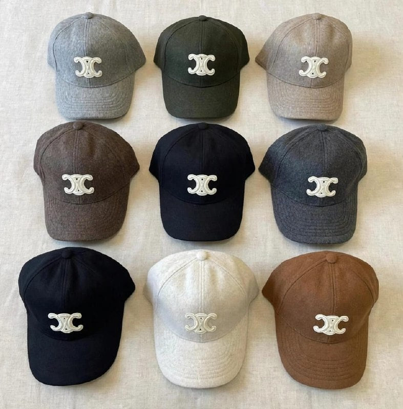 Chanel Cap - Grey, Green, Beige, Brown, Black, Dark Grey, White