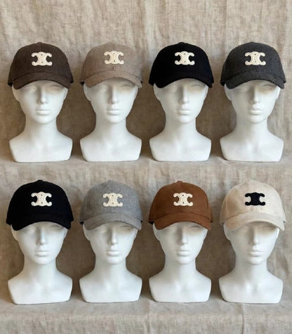 Chanel Cap - Grey, Green, Beige, Brown, Black, Dark Grey, White