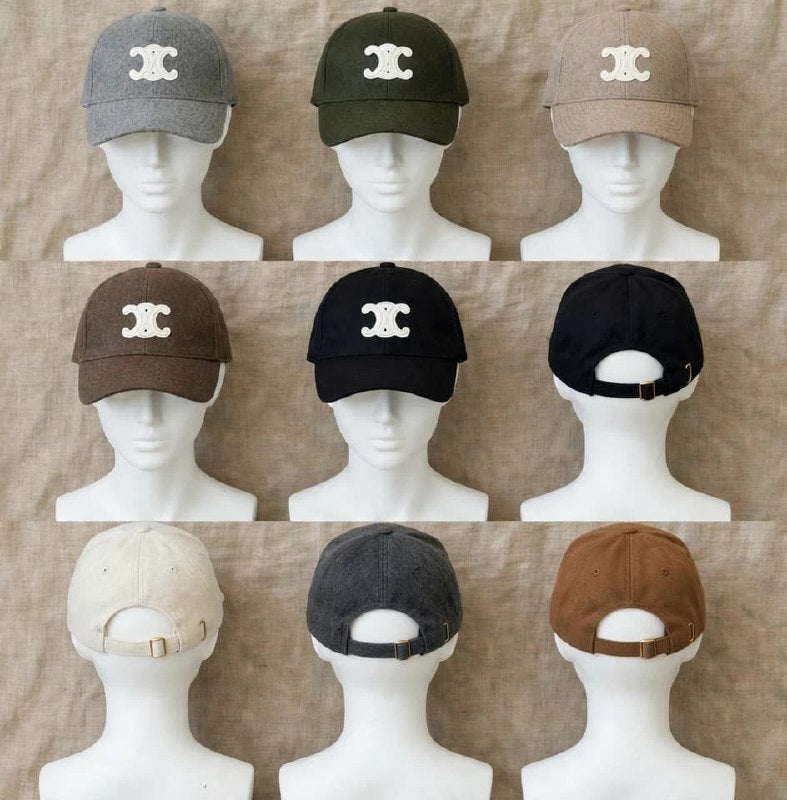 Chanel Cap - Grey, Green, Beige, Brown, Black, Dark Grey, White