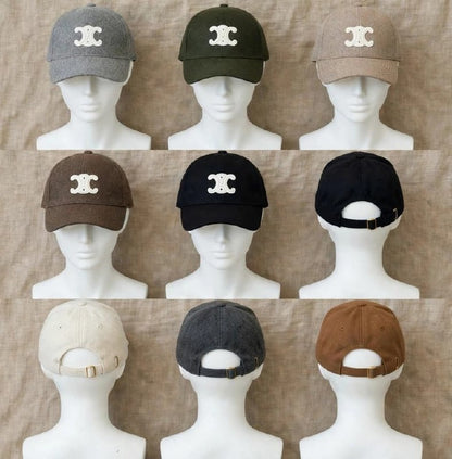 Chanel Cap - Grey, Green, Beige, Brown, Black, Dark Grey, White