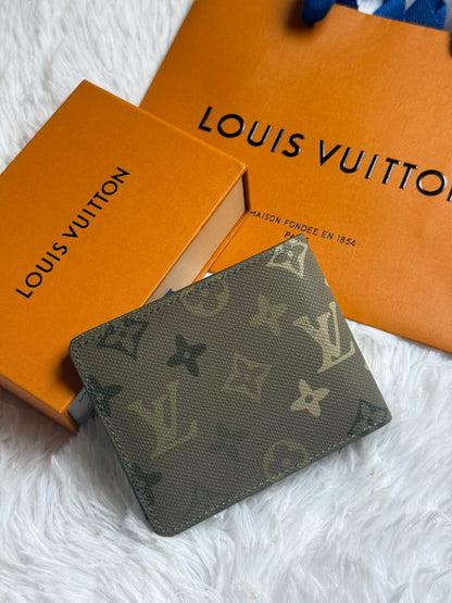Louis Vuitton Wide Wallet - Green Monogram