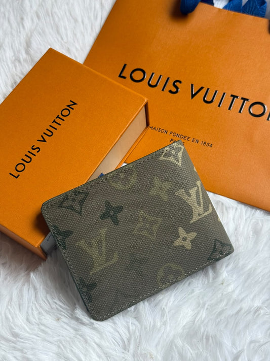 Louis Vuitton Wide Wallet - Green Monogram