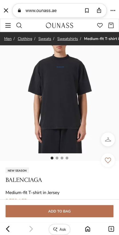 Balenciaga T-Shirt - Black