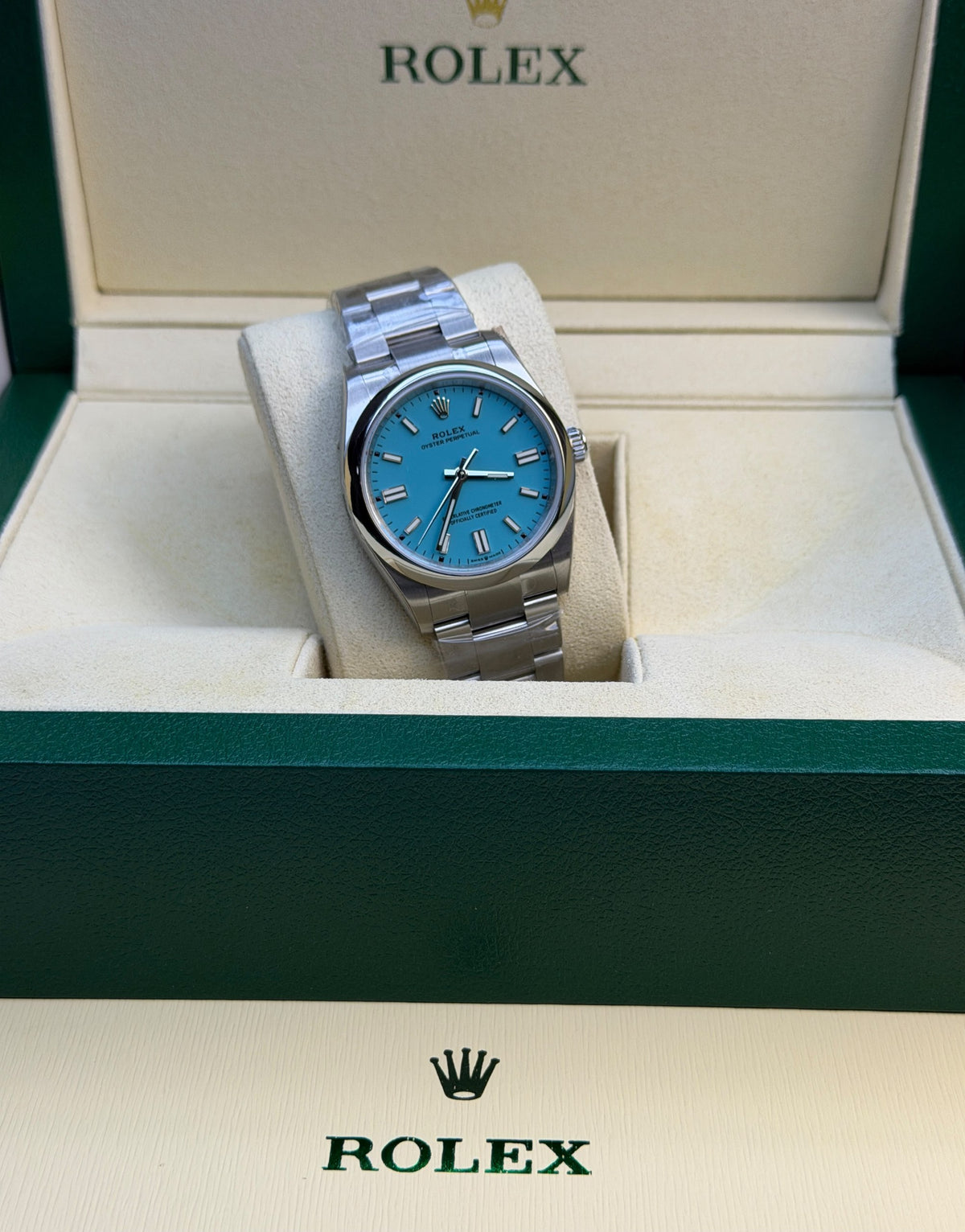 Rolex Watch Blue Oyster Dial - 