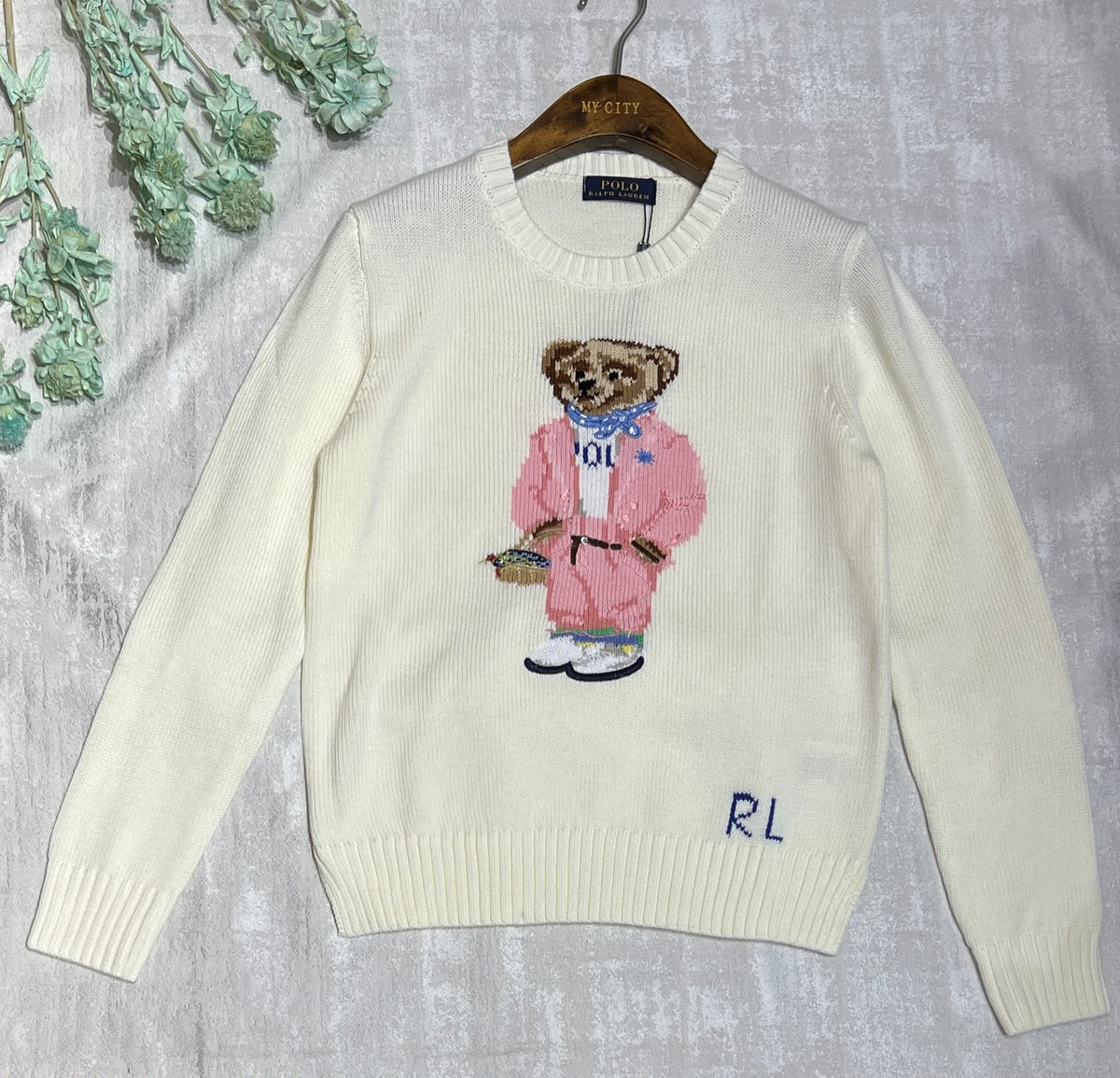 Polo Ralph Lauren Jacket Bear Sweater - White