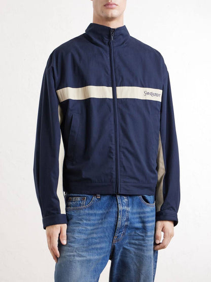 Saint Laurent Jacket - Navy & White