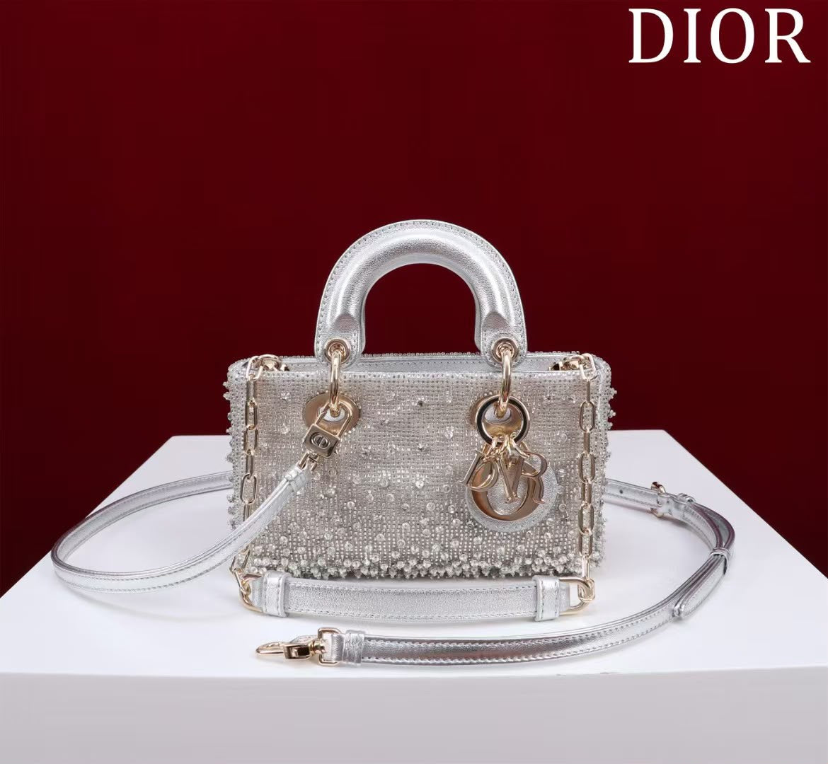 Christian Dior Handbag D-Joy - Silver