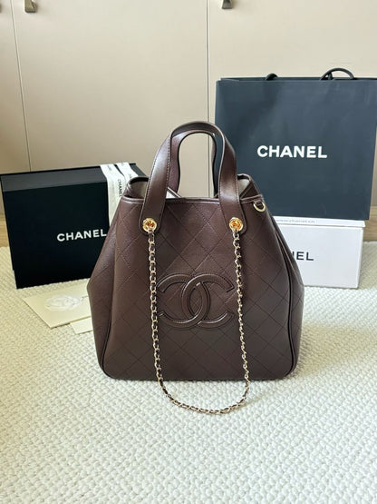 Chanel Open-Top Tote Bag - Brown, Black