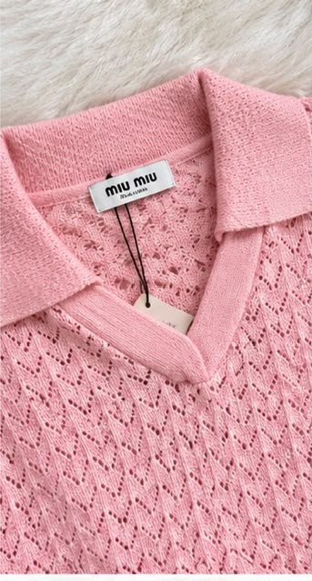 Miu Miu Polo Shirt - Pink