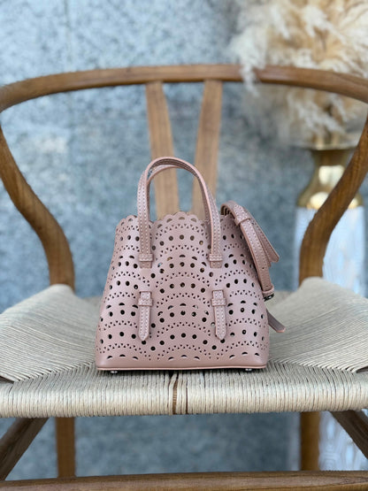 Alaia Handbag - Light Pink