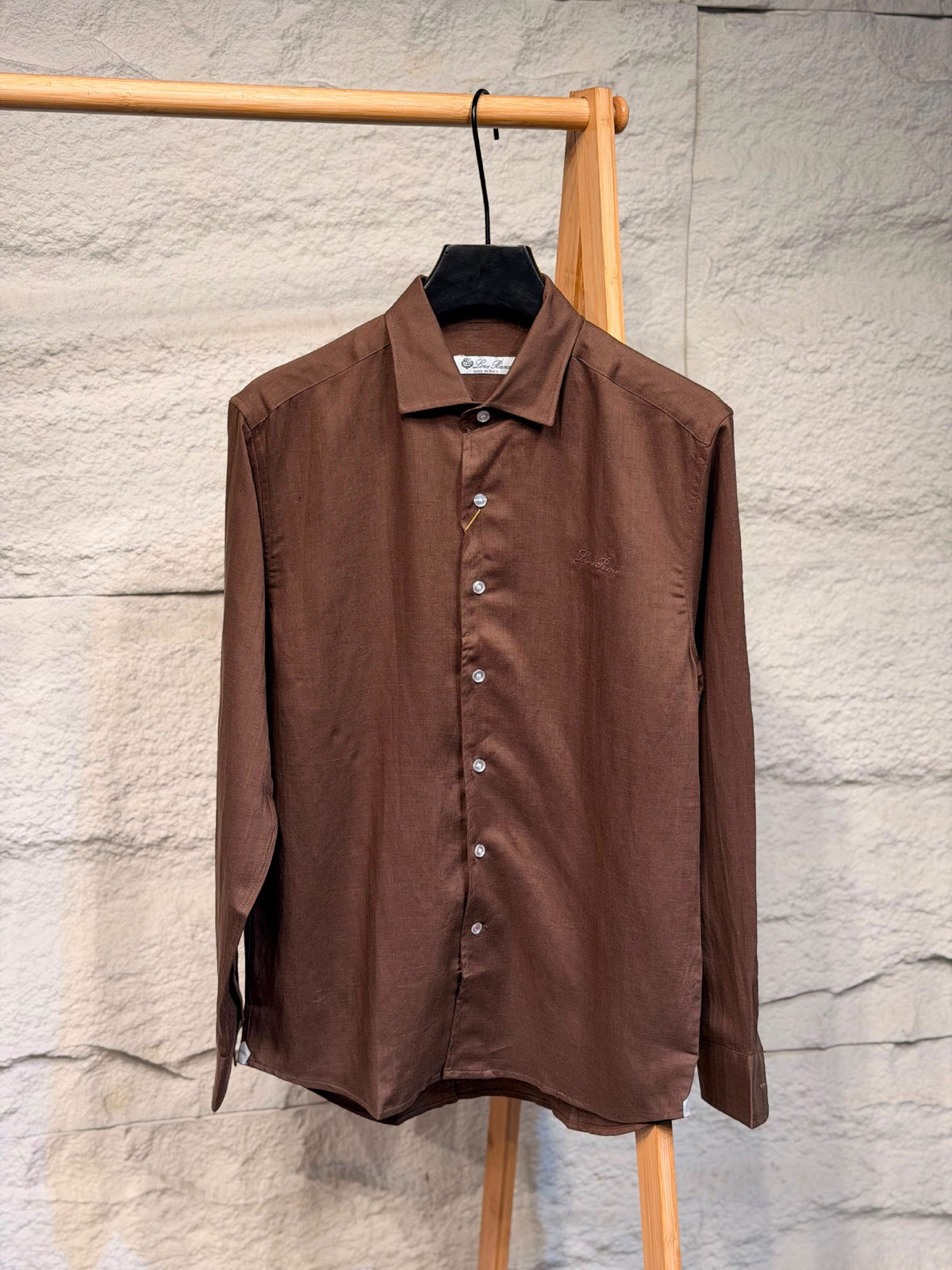Loro Piana Shirt - Navy, Brown, Beige, White, Light Blue