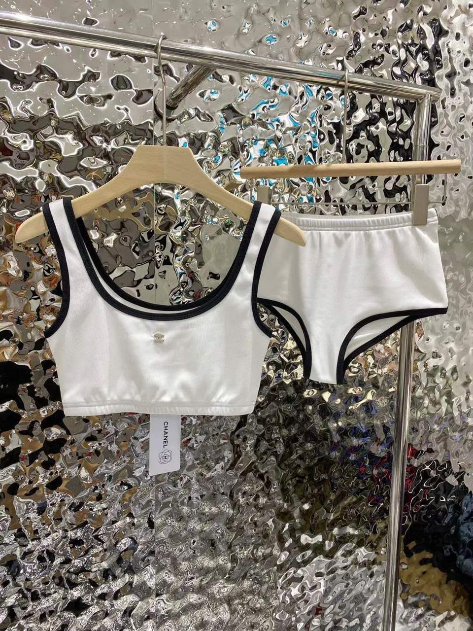 Chanel Piped Set - White