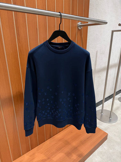 Louis Vuitton Sweatshirt Monogram Embossed - Navy, Green, Black