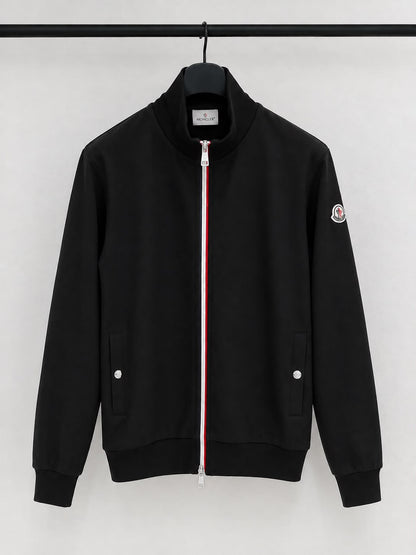Moncler Stand-Collar Zip Jacket - Black, Navy