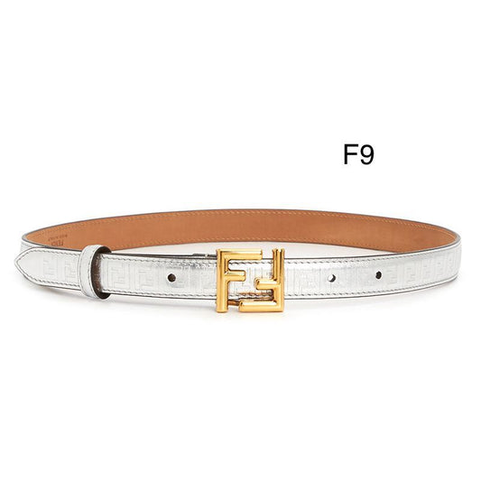 Fendi Monogram Belt - White