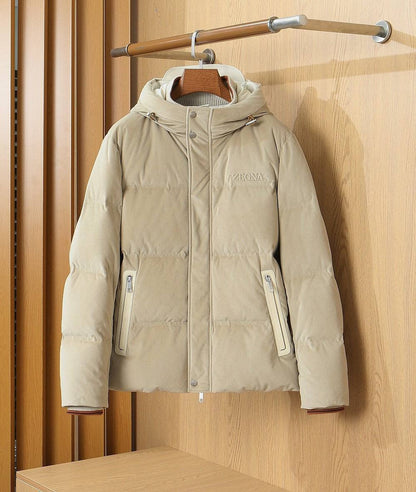Loro Piana Hooded Puffer Jacket - Beige
