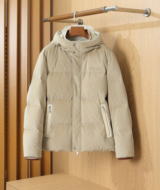 Loro Piana Hooded Puffer Jacket - Beige