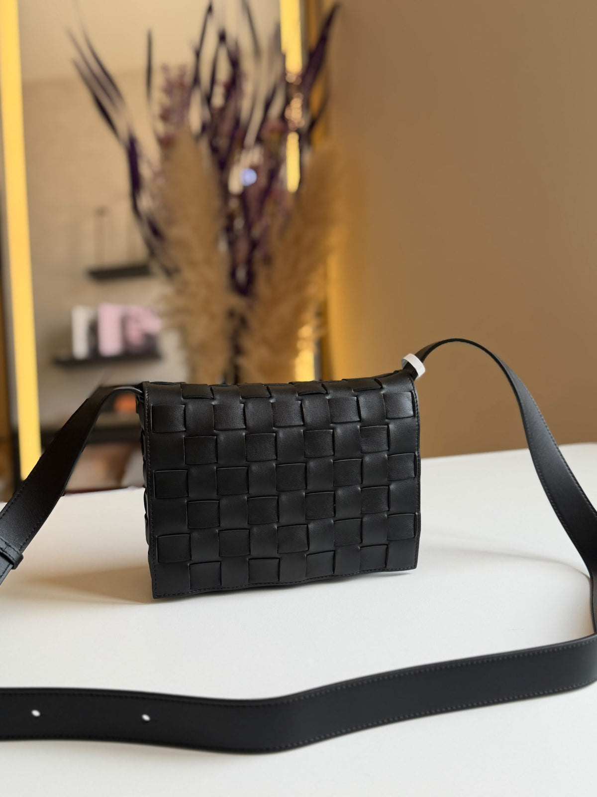 Bottega Veneta Flap Shoulder Bag - Black