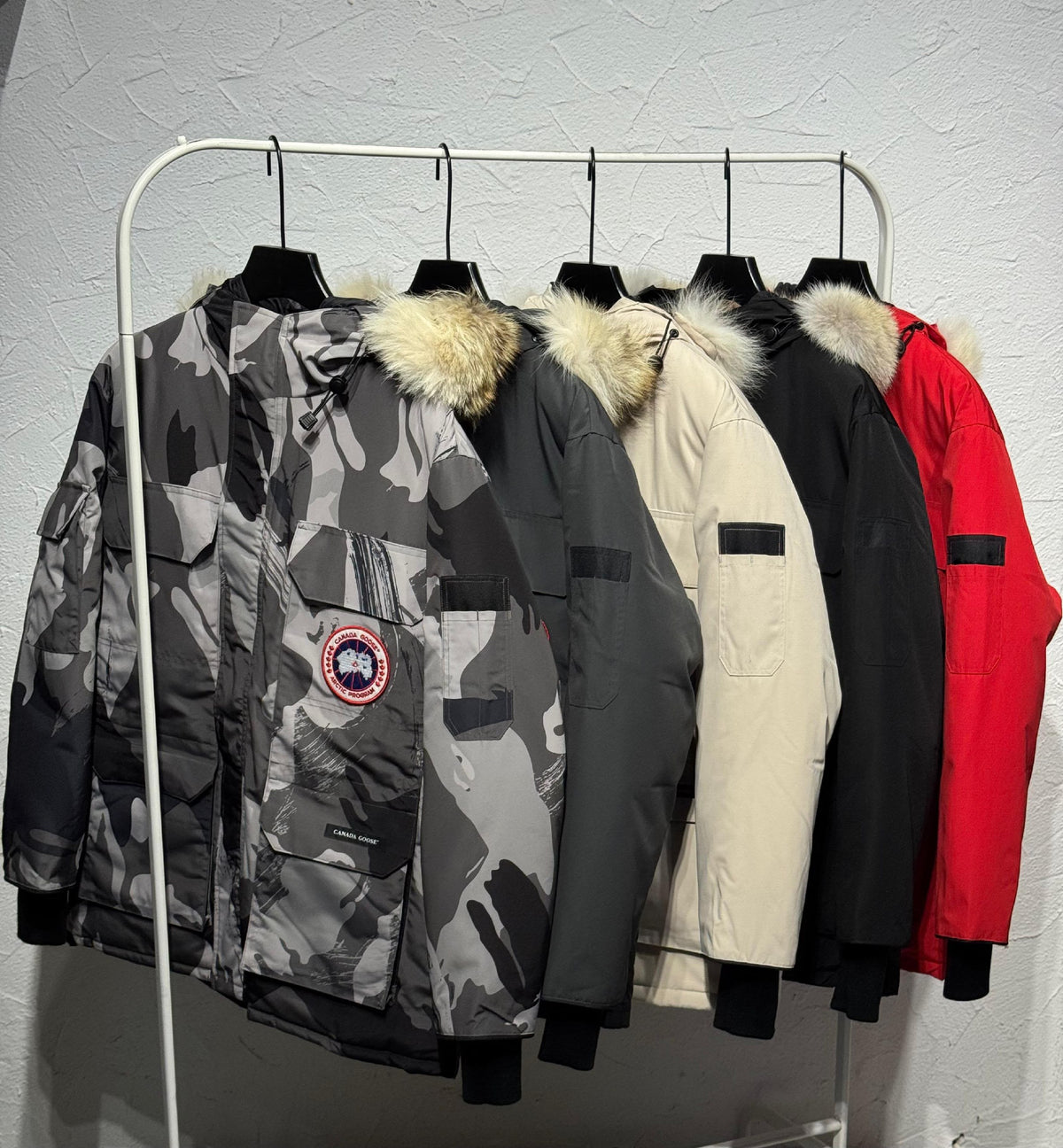 Canada Goose Hooded Jacket - Dark Grey, Red, Multi, Black, Beige