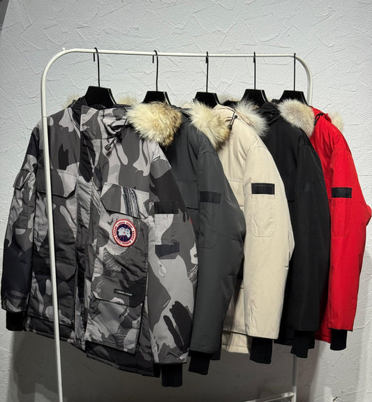Canada Goose Hooded Jacket - Dark Grey, Red, Multi, Black, Beige
