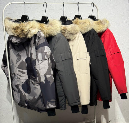 Canada Goose Hooded Jacket - Dark Grey, Red, Multi, Black, Beige