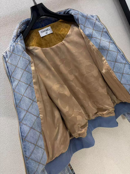 Chanel Bomber Jacket - Blue