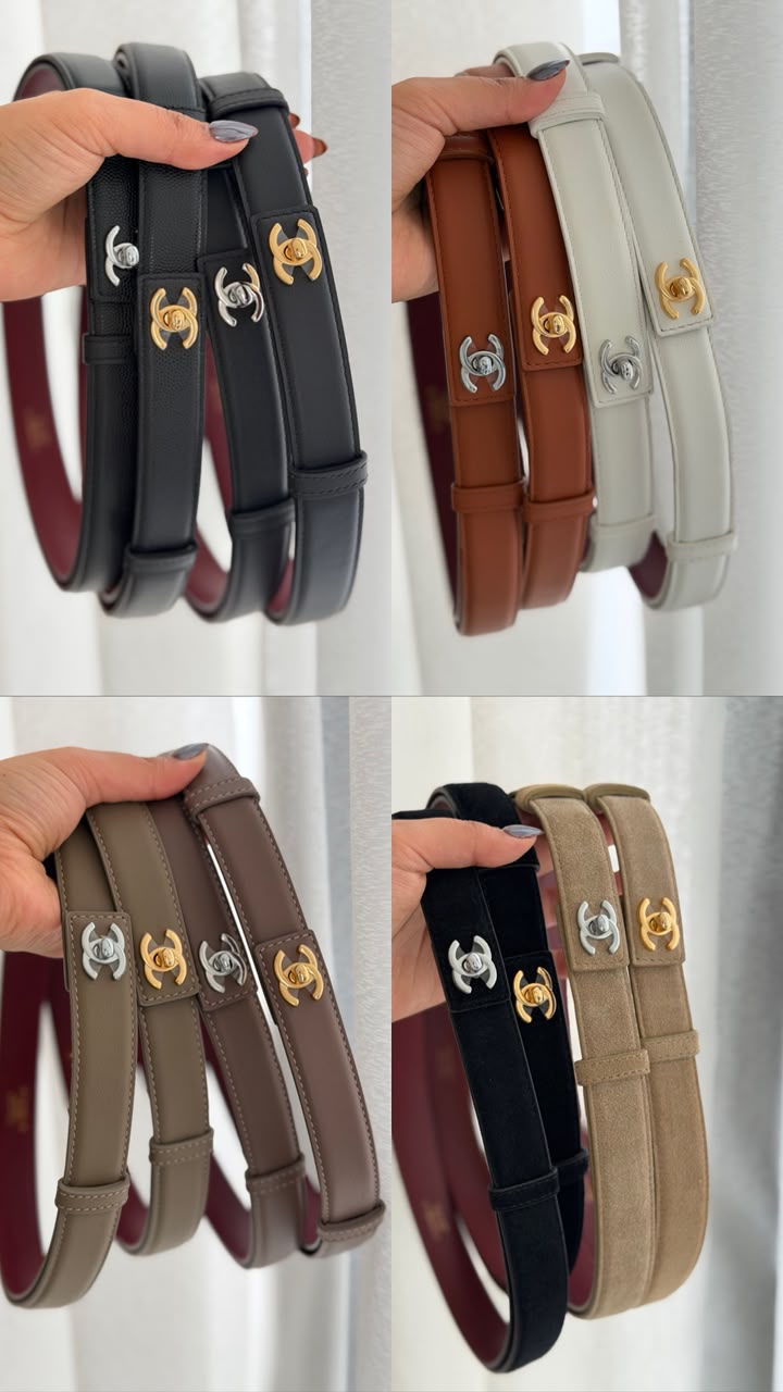 Chanel Belt - Beige Suede