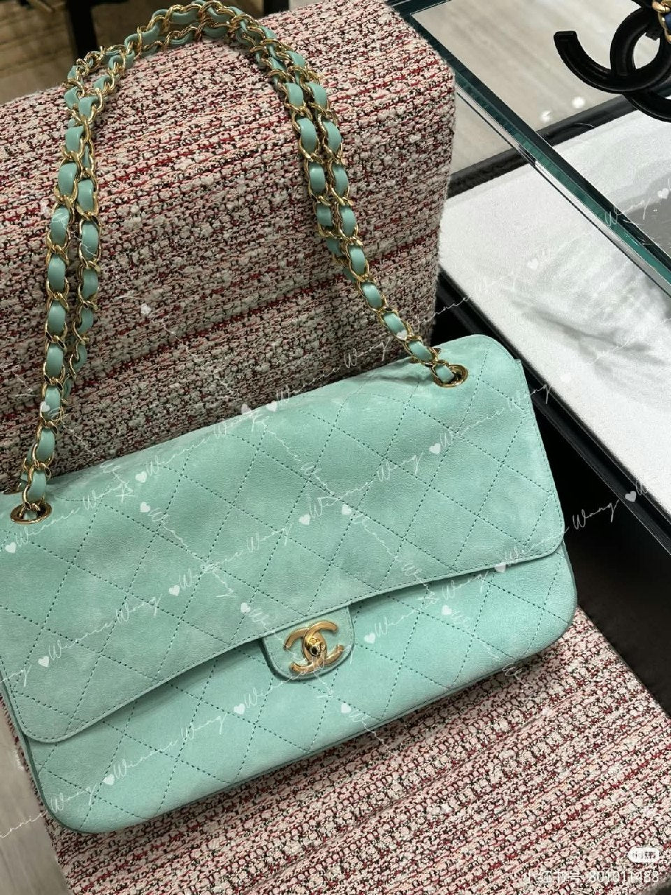 Chanel Quilted Flap Shoulder Bag - Green