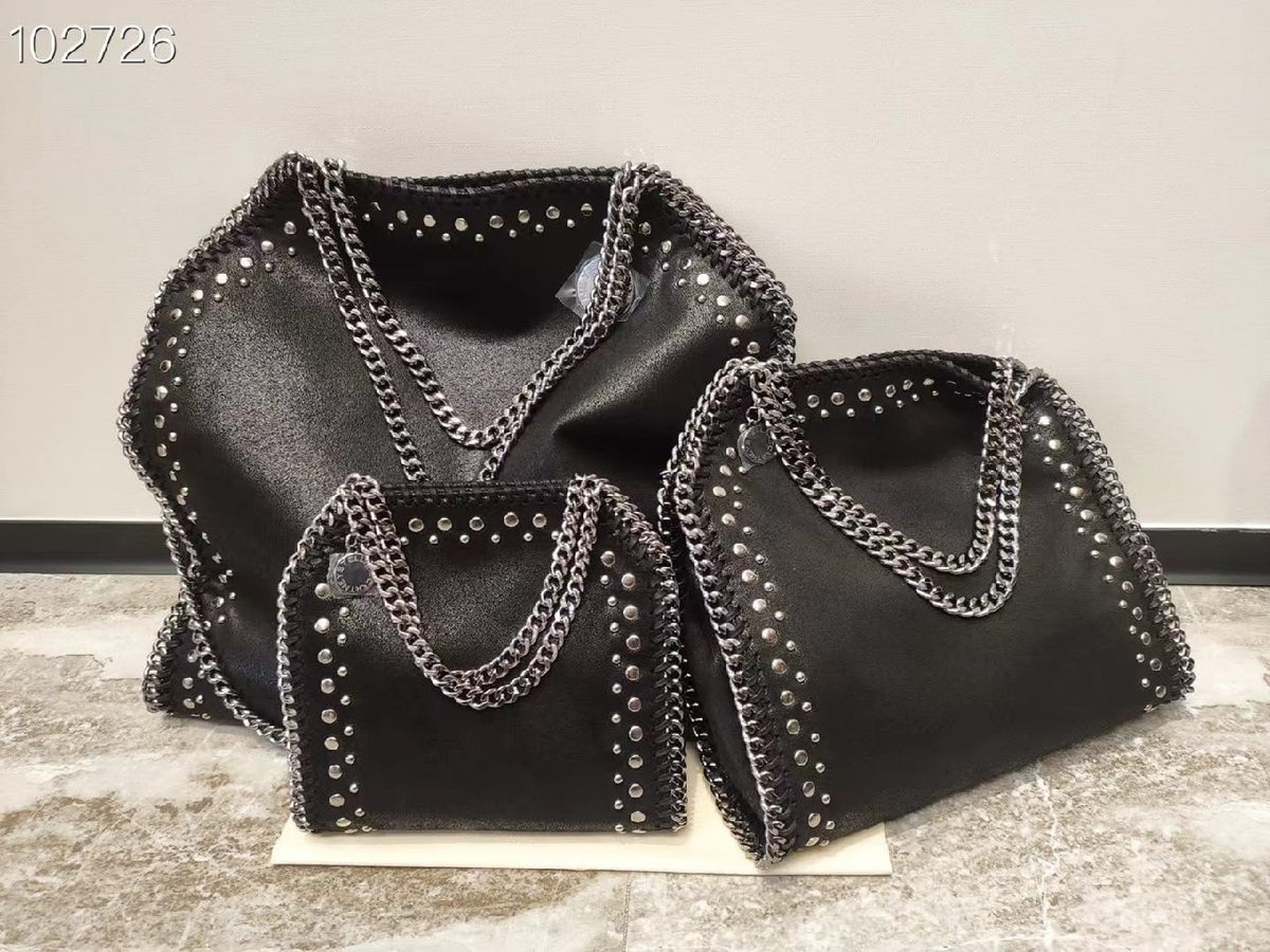 Stella McCartney Edge Stud Tote Bag - Black