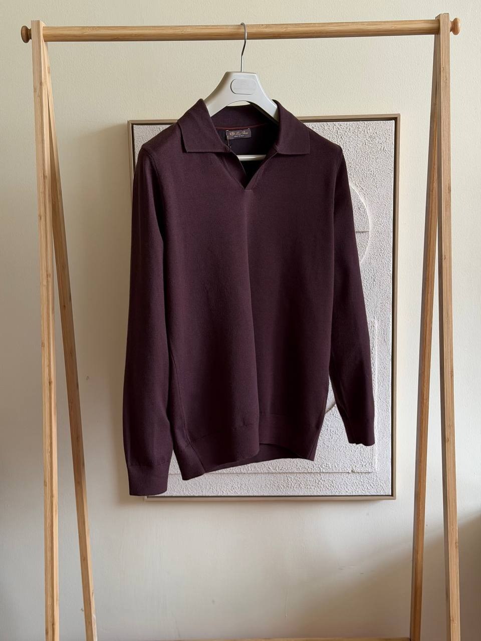 Loro Piana Polo Sweater - Burgundy