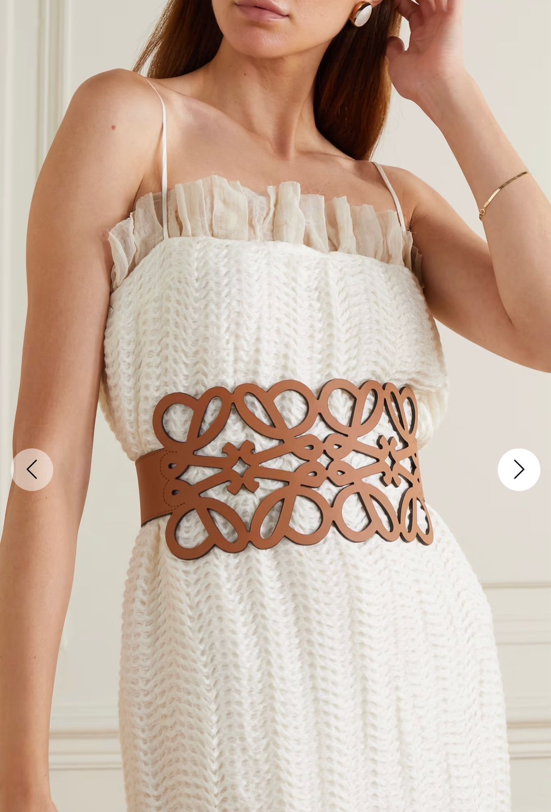 Loewe Cutout Belt - Brown