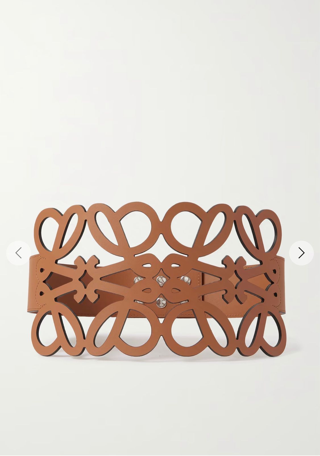 Loewe Cutout Belt - Brown
