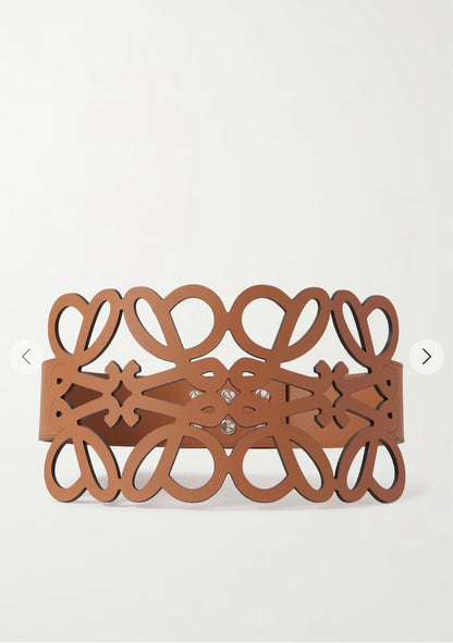 Loewe Cutout Belt - Brown