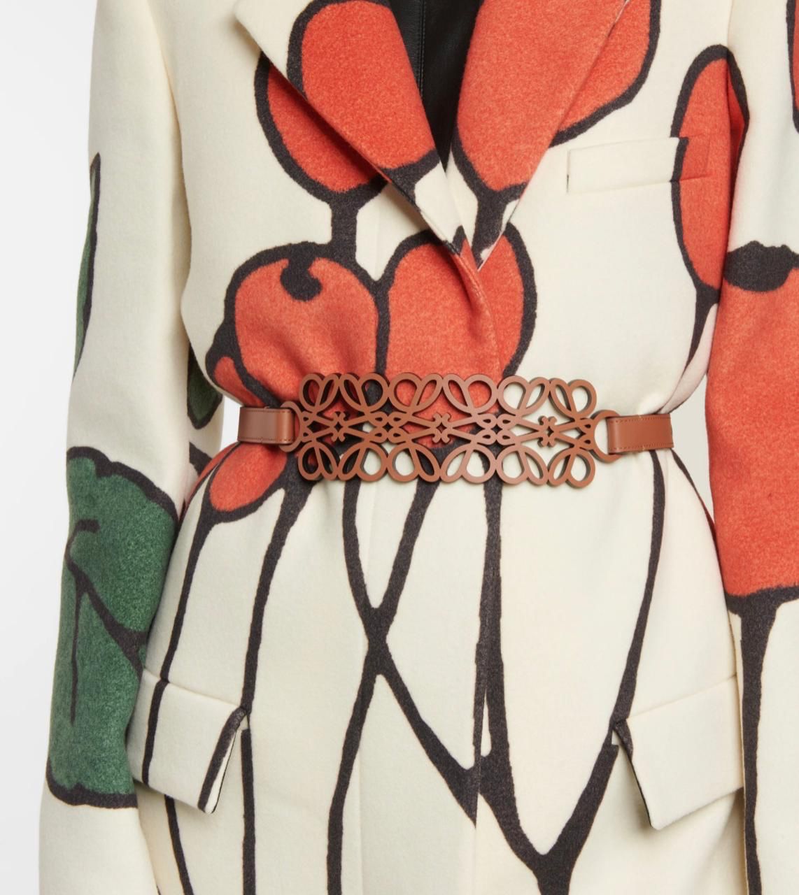 Loewe Cutout Belt - Brown
