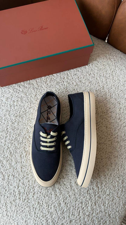 Loro Piana Sneakers - White, Navy