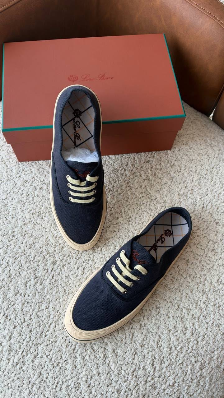 Loro Piana Sneakers - White, Navy